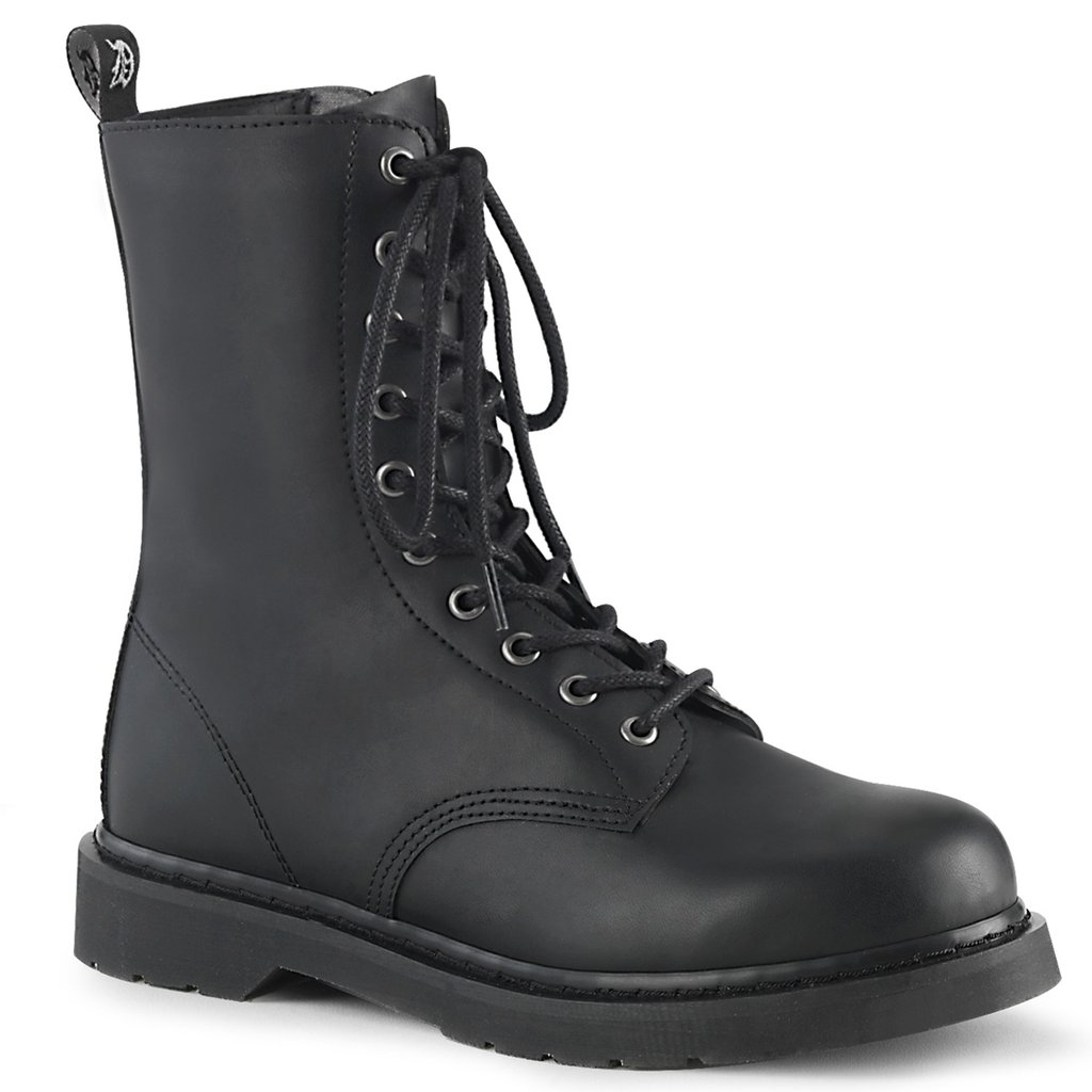 Bottines Demonia Bolt 200 Vegan Cuir Homme - Noir 73014-ZVFA